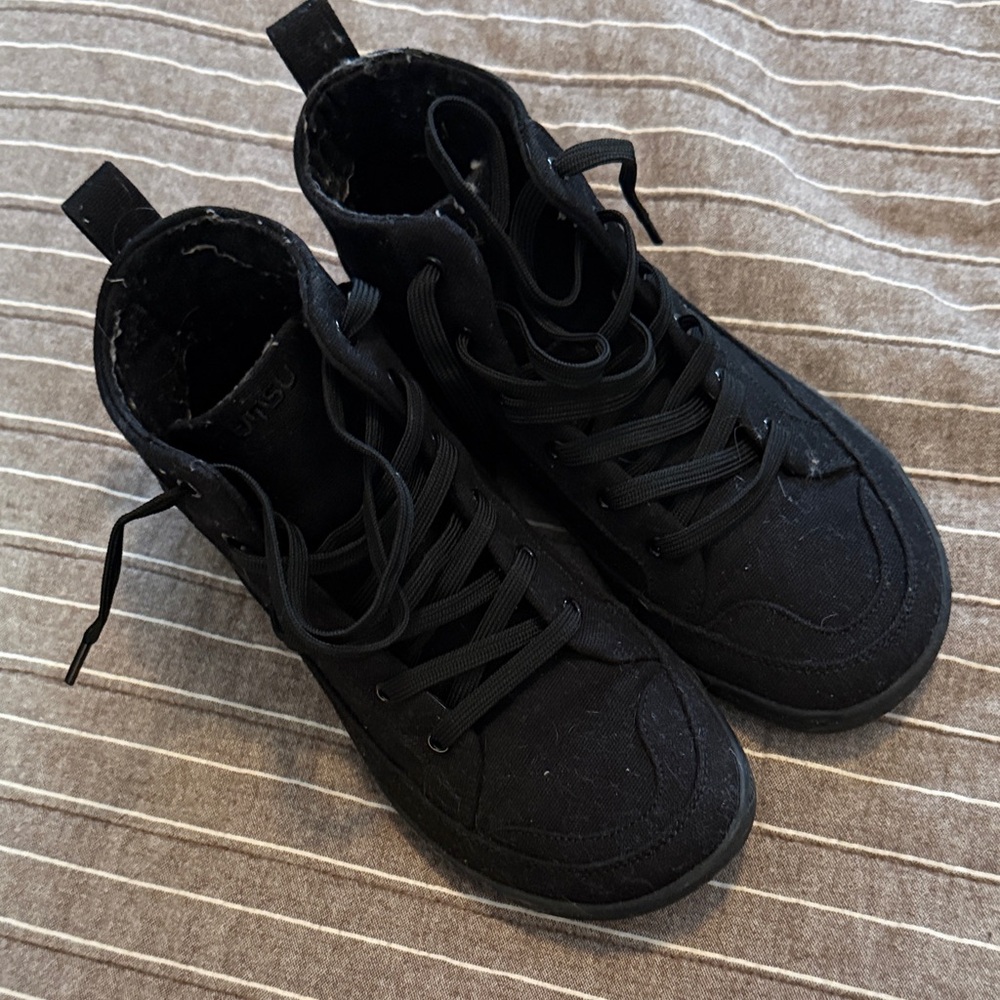 Black High-Top Sneakers